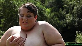 Massaged Queening Ssbbw Plays with Her Big Tits