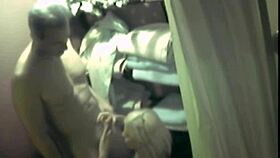 hey, watch this teen 18+ suck and screw an older guy in closet!