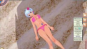 Yukino Agria enjoys lively beach sex in this 3D hentai anime adventure.
