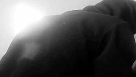 Ebony beauty with a sexy ass that's hard to resist in missionary position 😏