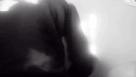 Ebony beauty with a sexy ass that's hard to resist in missionary position 😏