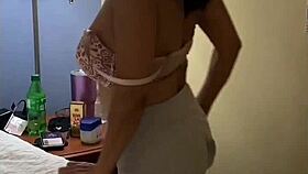 Mature Latina Anna showcases her talents after her first professional photoshoot with Jmac