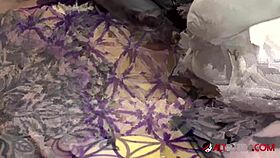 sascha fingers amber luke's big tits while she gets tattooed