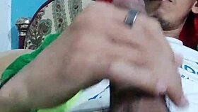 Young tattooed guy with a tall cock masturbates in this dirty homemade solo