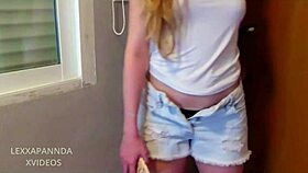 Teen sucks my boyfriend's fat dick in threesome