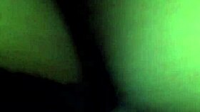 ebony girl with wet creamy pussy gets fucked hard and creampied