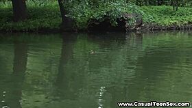 casual teen 18+ explores first anal with blowjob and fingering