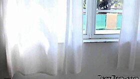 Happy birthday! What a mess you made with that teen blowjob, huh?