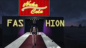 Blonde Teen's Big Boobs in Fallout 4 Fashion