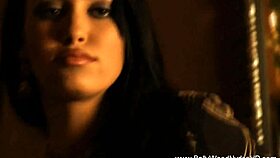 Brunette Babe Undresses And Dances Nude!