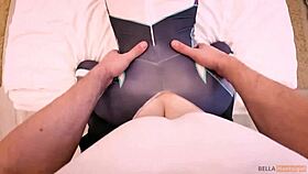 i rough facefuck and anal gwen stacy in cosplay, she orgasms so hard...