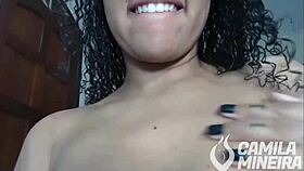 Shaved Pussy Squirts On Monster Black Cock In Live Show