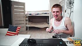 Its embarrassing to watch but one day Tutor4k lad decides to emulate and draw a heart to coax an inexperienced tutor into sex