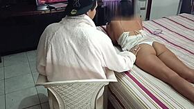 stepbrother and stepsister get intimate with anal action.