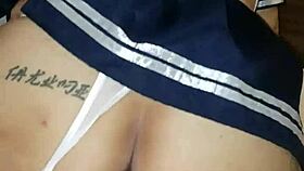 Este chino me taladró rico por la vagina hasta correrse adentro en follar interracial con mexicana