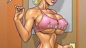 two hot blondes bet on big black cock