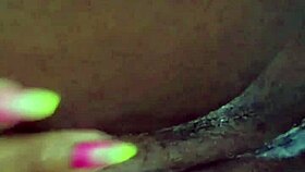 Blackvelvet shows off her stunning ebony curves in solo action