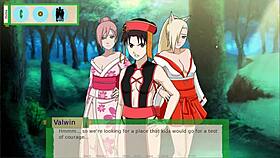 jikage rising arc 2 episode 7 - big busty ninja trio get fucked