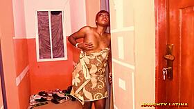 My Husband Fucks Co-Wife While I Masturbate Horny At Door