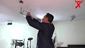 Man, that hardcore electrician totally drilled my boss in the ass