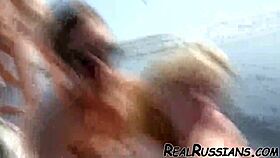 euro couple enjoying fucking outdoor on the boat 😍