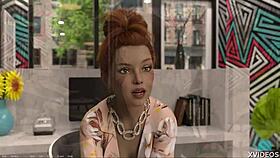 Entrepreneur milf shows off lingerie in naughty game roleplay