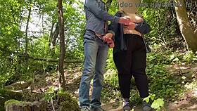 milf with big natural boobs made me cum in nature