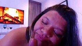 do you want my mouth busy and lips wet? 😏 licking balls in a blowbang scene with the babysitter.