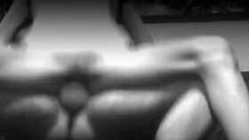 Skinny wife playfully teases in front of the camera, showing off her seductive moves.