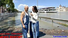 Stockinged Brit Cougar Doggystyled Hard After BJ!