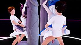 Hololive Sakamata Chloe in 3D Cartoon Adventure