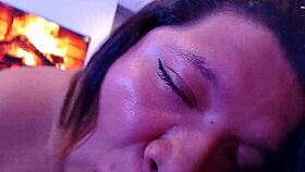 do you want my mouth busy and lips wet? 😏 licking balls in a blowbang scene with the babysitter.