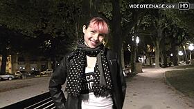 18 years old teen anal casting with dildo toys and assfucking