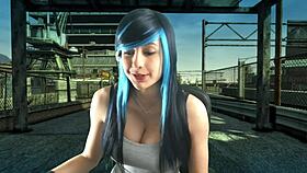 19 Year Old Emo with Big Boobs Downblouse Tease