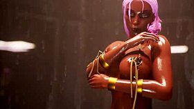 Feel The Passion As Gold Beauty Dances And Strips, Revealing Her Big Tits In Wild Life