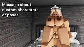 this roblox rich girl is riding and getting creampied in the cartoon