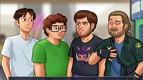 In summertime saga, does my stepsister give a handjob for her fans?