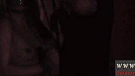 Teen gets ass toyed outdoors in bondage domination