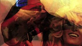 vintage beauty gets bent over for hairy doggystyle fuck in outdoor antique setting