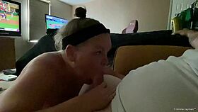 Jenna Jaymes Visits Local Guy For Deepthroat Blowjob And Big Tits Sharing