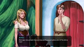 Wal asks to touch big titties in the cave