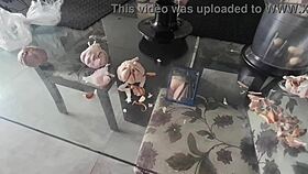 I love watching this Latina blonde show off her big ass and pussy