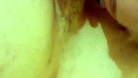 wife passionately performs rimjob on husband, feeling intense emotions.