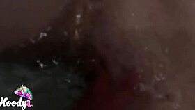 horny blonde gives pov blowjob then gets pussy fucked in bath