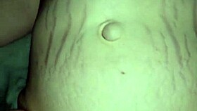 This milf is getting a creampie in the dining room during intense sex