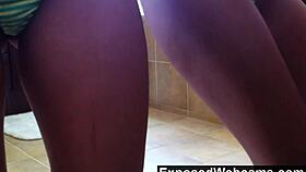 bathroom floor masturbation