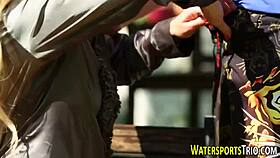 i'm a watersports whore gettin fucked with blowjob and handjob outdoor