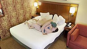 I'm kissing this very hot BBW with a huge ass passionately