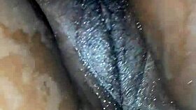 this ebony wife is squirting all over the place