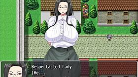 He fucks a milf and her daughter at the same time in Geezer Hero RPG part 5!